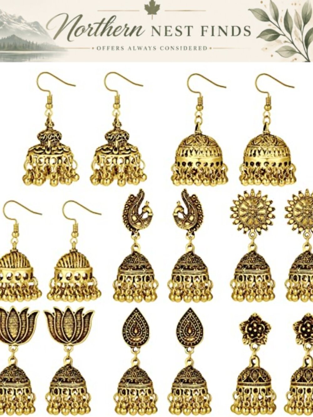 8 Pairs Heart Rhinestone Dangle Earrings Crystal Teardrop Drop Multicolor Women